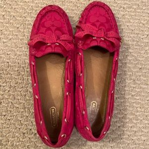 Embroidered Coach Flats